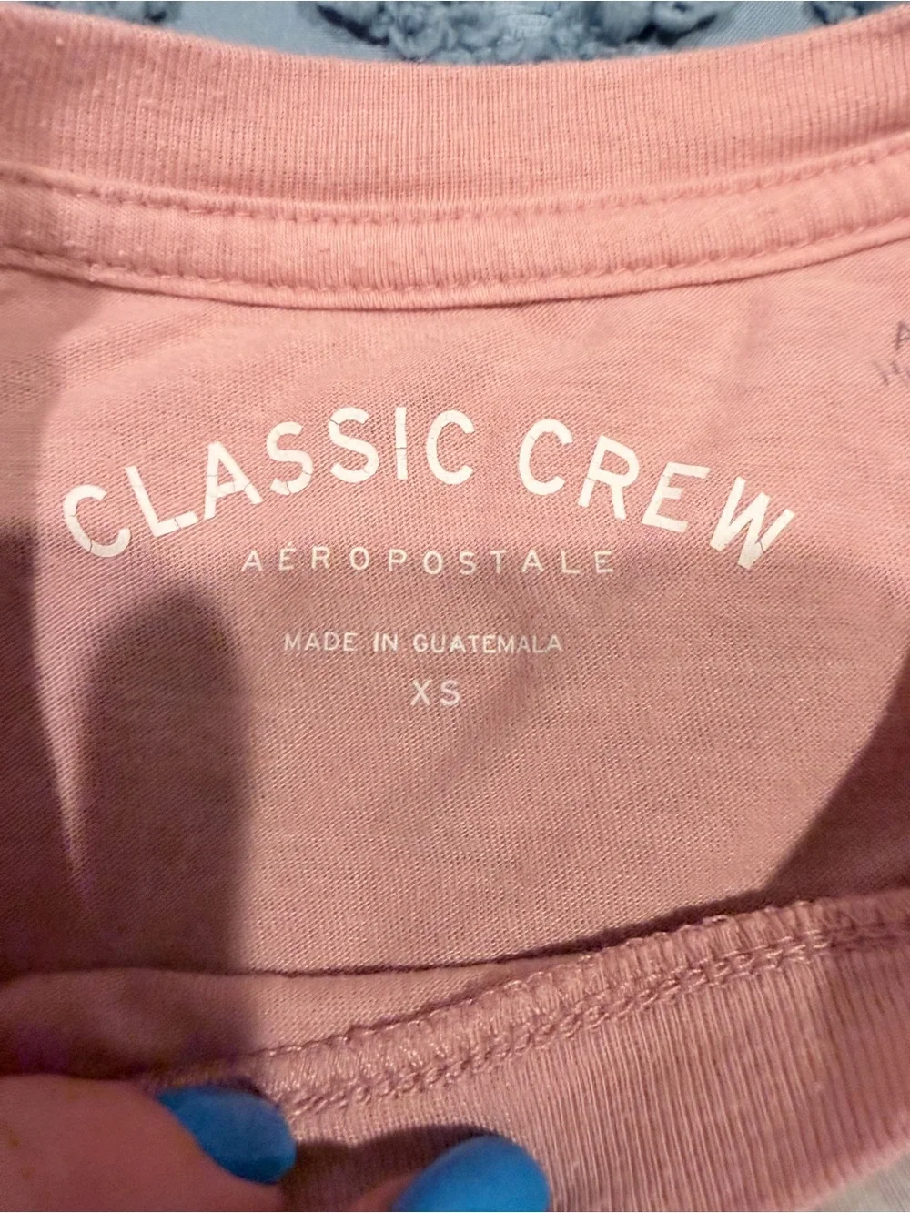 Aeropostale Graphic T-Shirt Bundle XS | 3 Short Sleeve Tees Pink White Gray